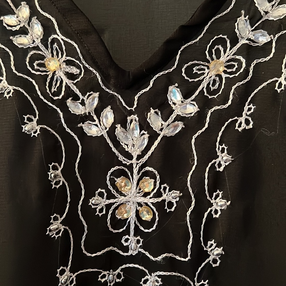 Black sheer coverup S/M - Picture 2 of 2